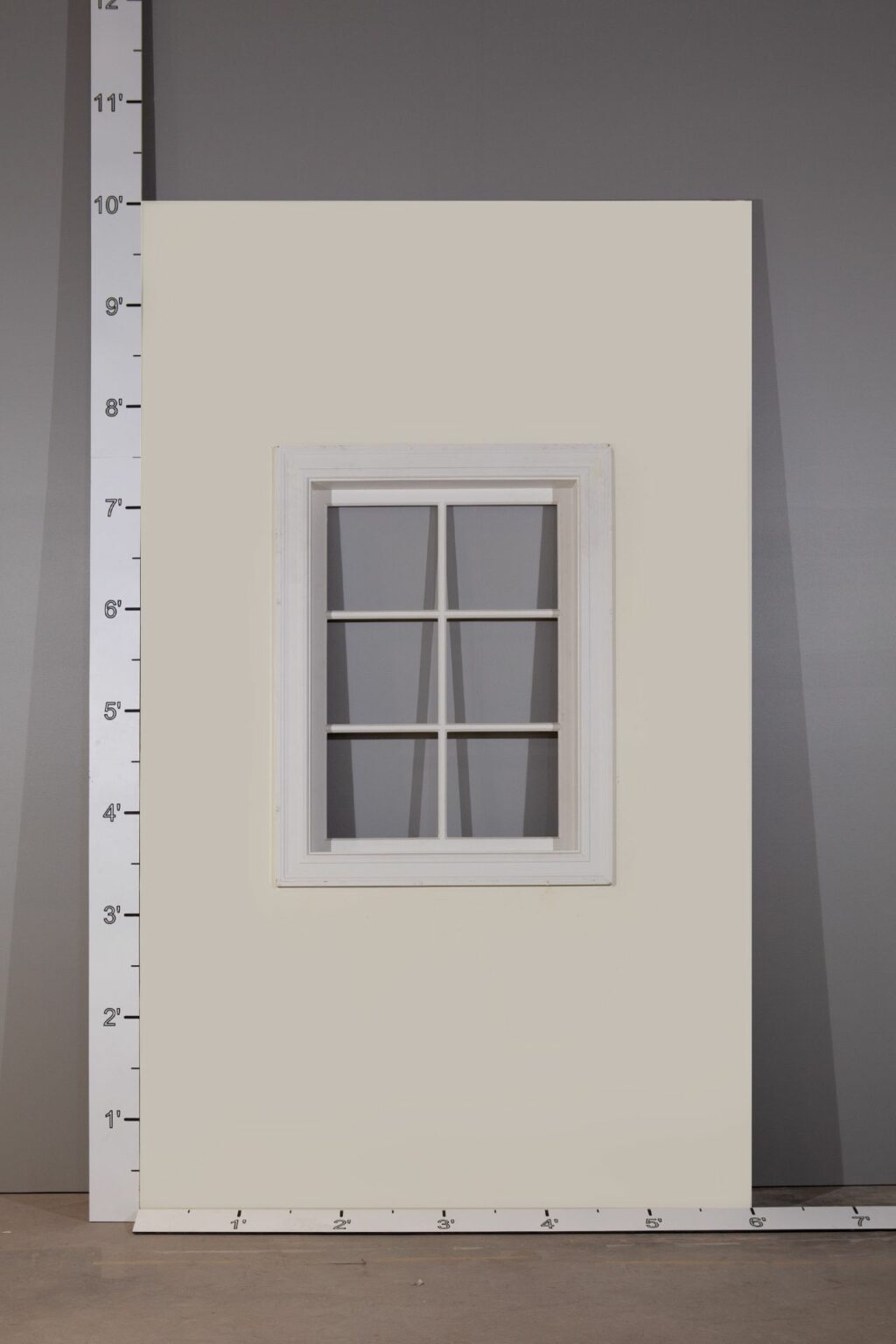 W.605 - 6' x 10' - 6 Lite Window Wall - IDF Studio Scenery